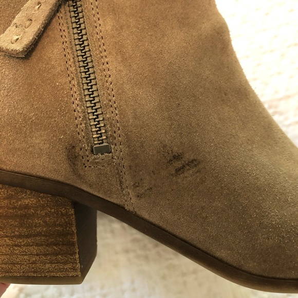 FRYE- Judith Double Zip Suede Ankle Booties Ash - Picture 9 of 9